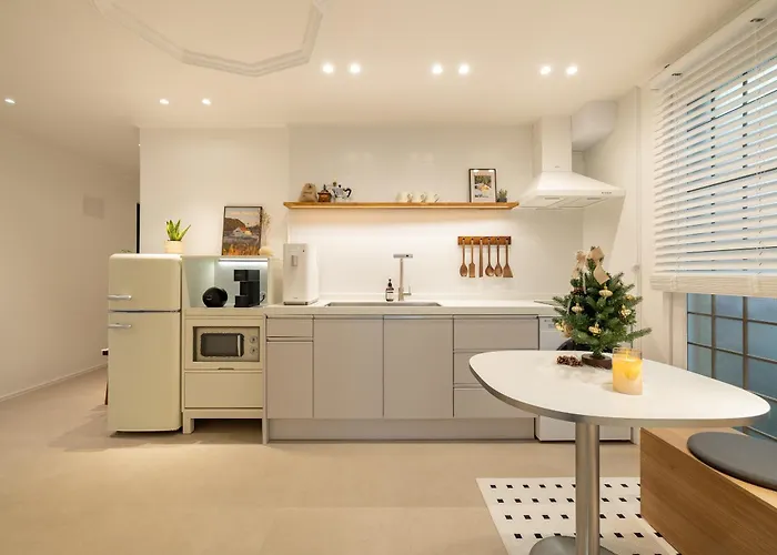 Apartamento Haru 신규오픈 할인#고급숙소#호텔침대#지하철도보4분#hongdae 1정거장 #kpop방송국 인접